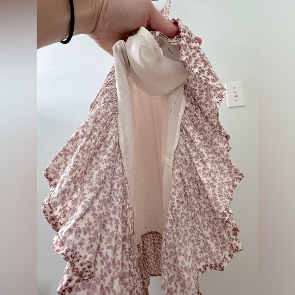 NWOT Rails Frida Garden Party HighLow Floral Ruffle Dress w/drawstring waist -Sm - Picture 14 of 16